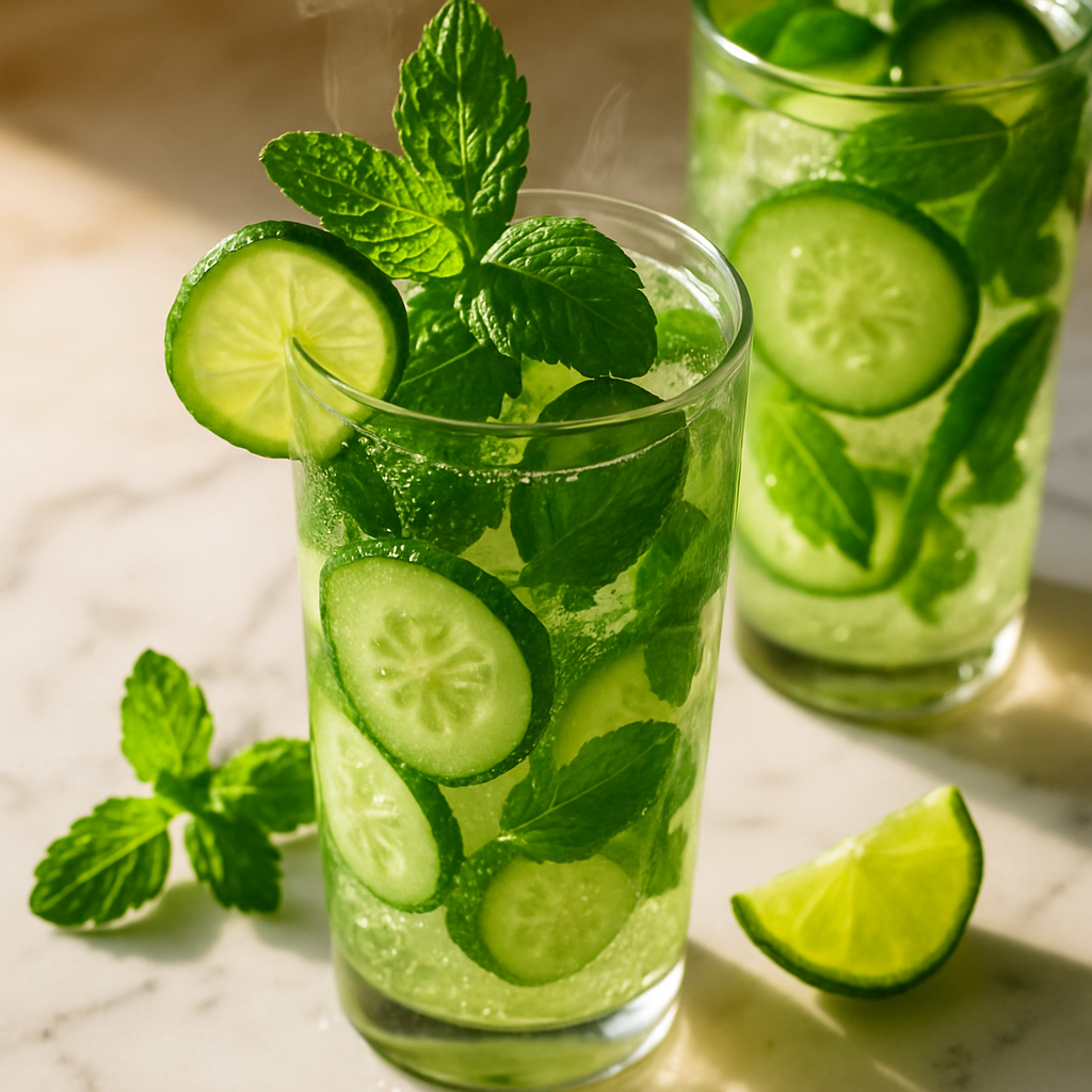 Sparkling Cucumber Mint Cooler