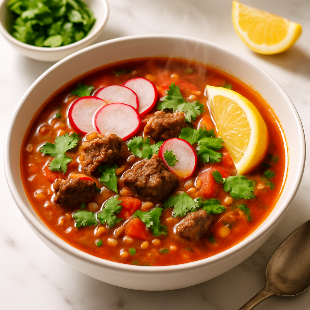 Spiced Lamb and Lentil Soup