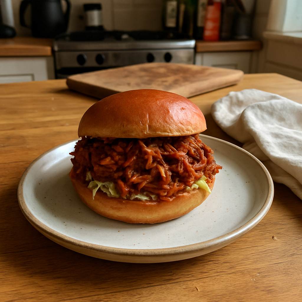 The Spicy BBQ Pulled Jackfruit Sandwich That Will Change Your Lunch Game