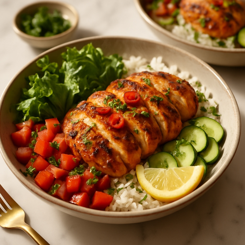 Spicy Greek Yogurt Chicken Marinade Bowls