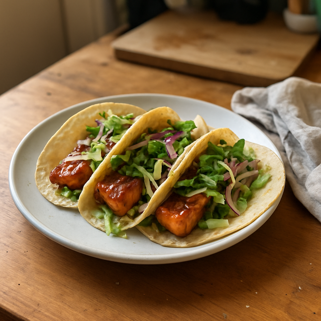 The Spicy Miso Glazed Salmon Tacos That Will Ignite Your Taste Buds