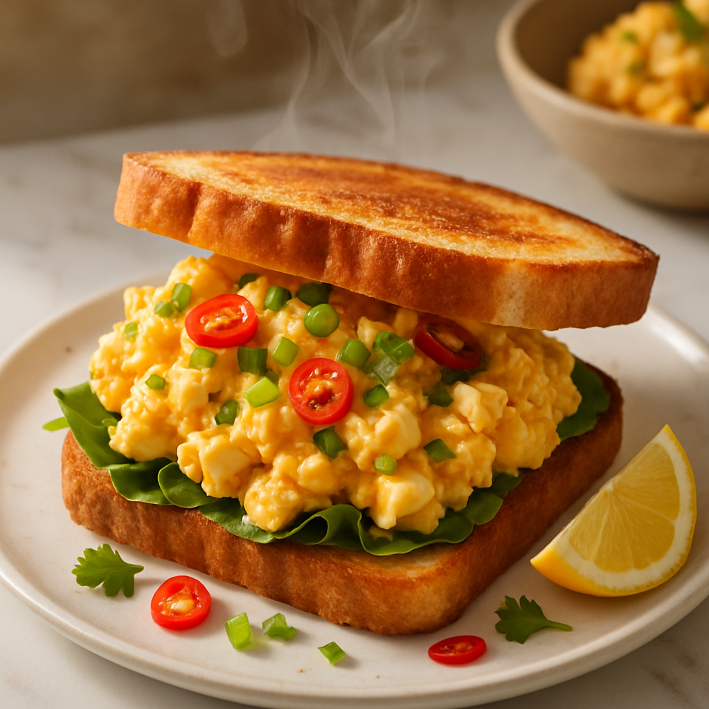 Spicy Sriracha Egg Salad Sandwich