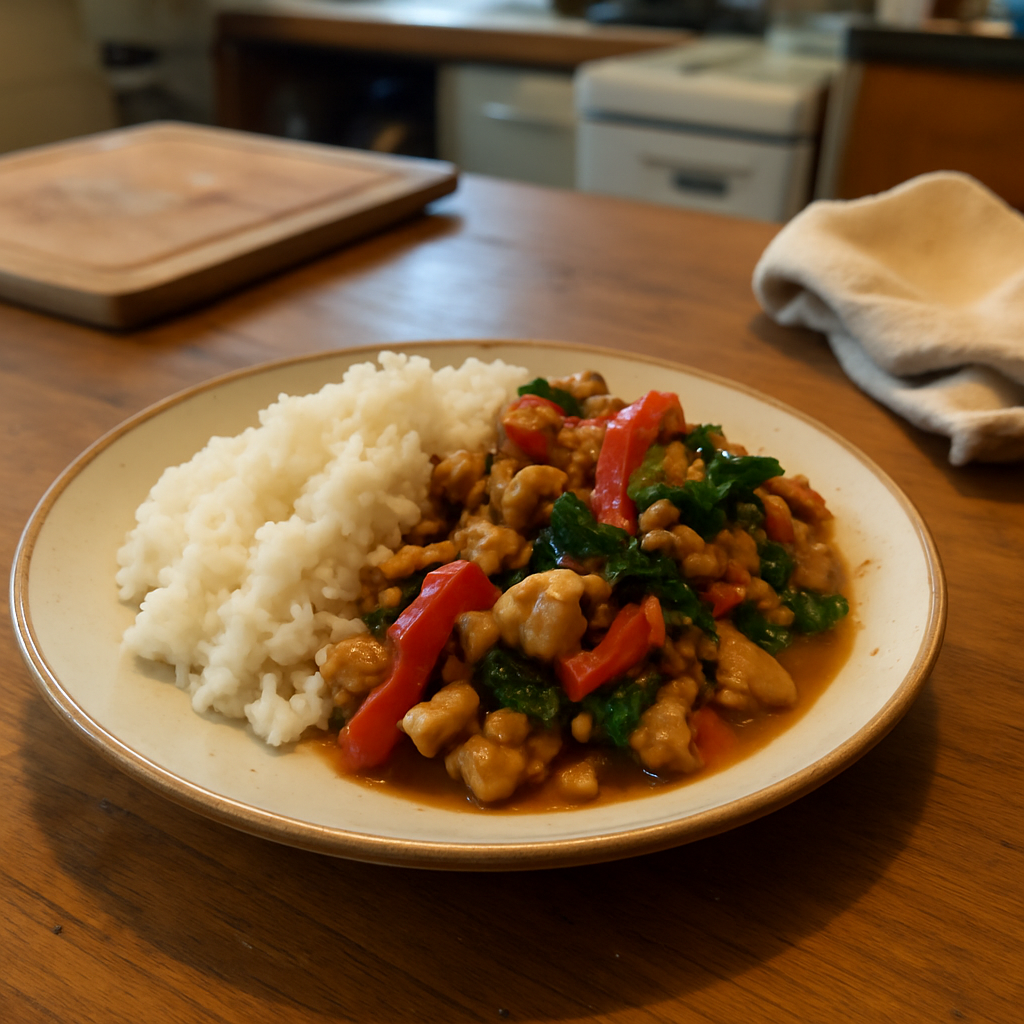 Spicy Thai Basil Chicken