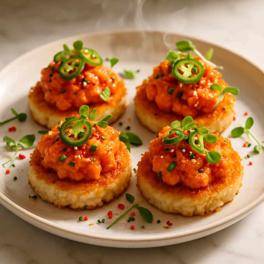 Spicy Tuna Rice Cakes