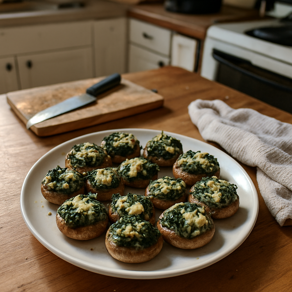 The Irresistible Spinach and Feta Stuffed Mushroom Bites You Cant Resist