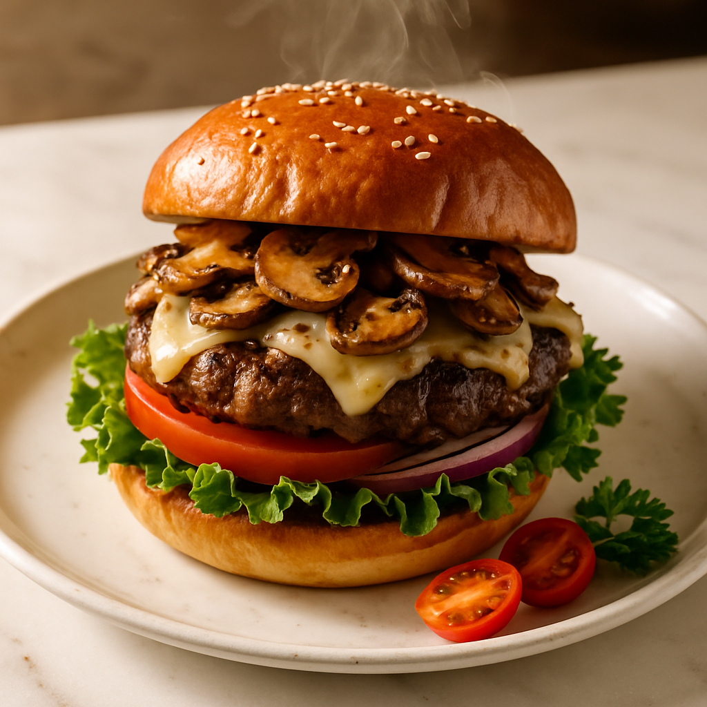 Steakhouse Mushroom Swiss Burger