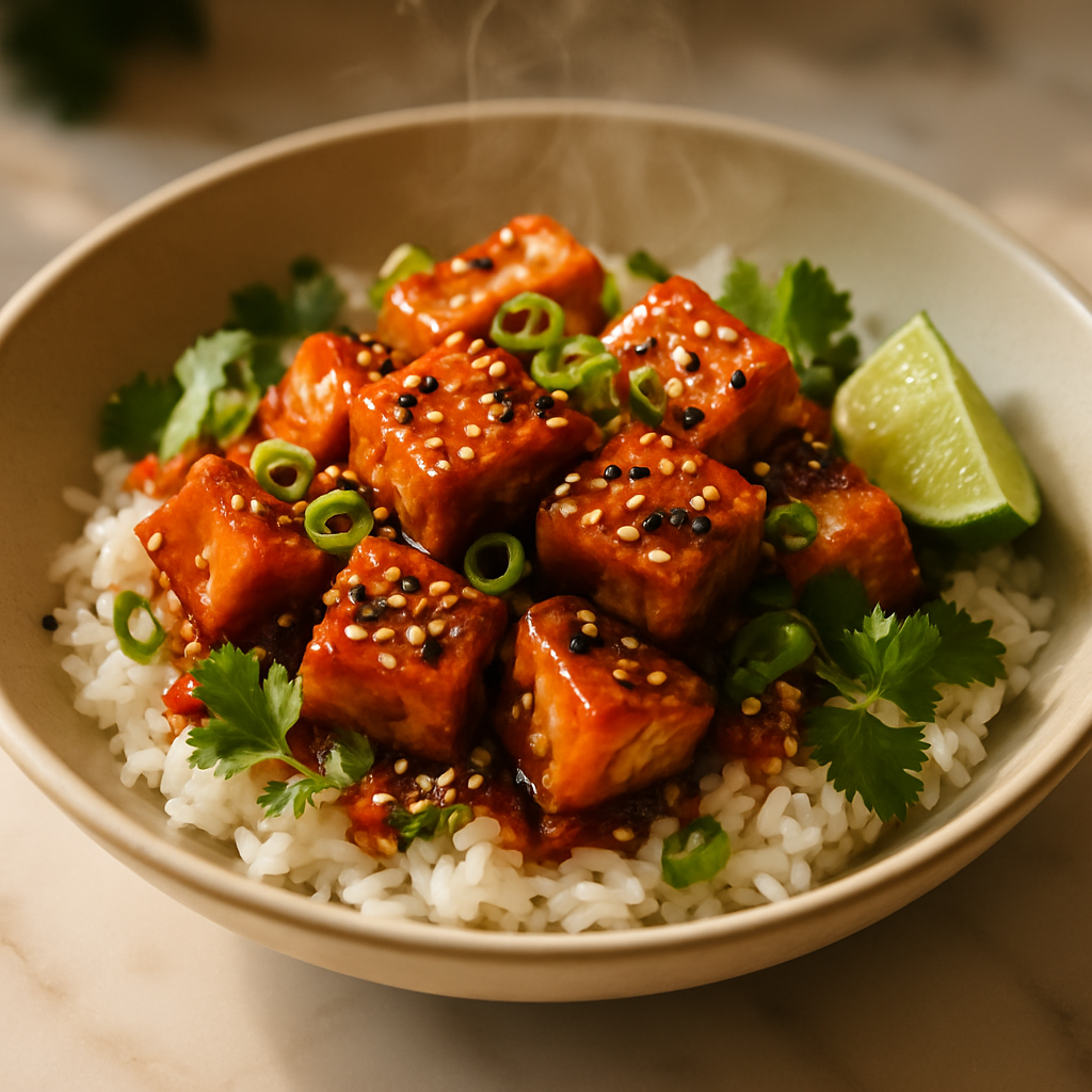 Sticky Sesame Tofu