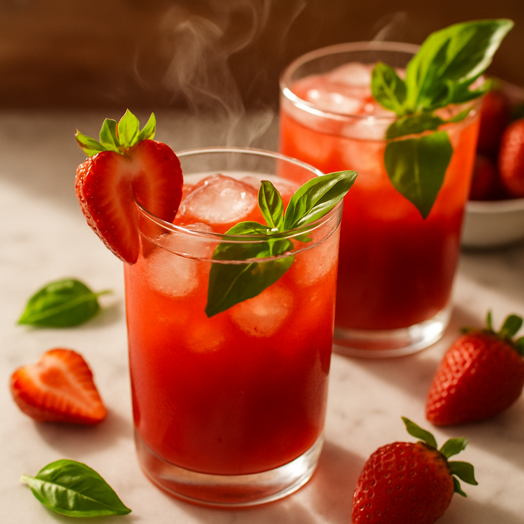 Strawberry Basil Agua Fresca