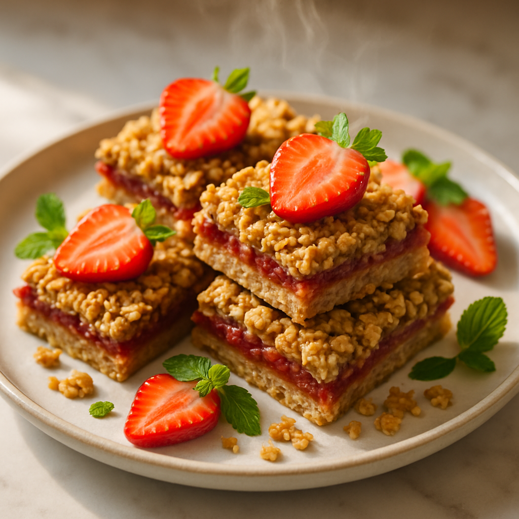 Strawberry Oatmeal Bars