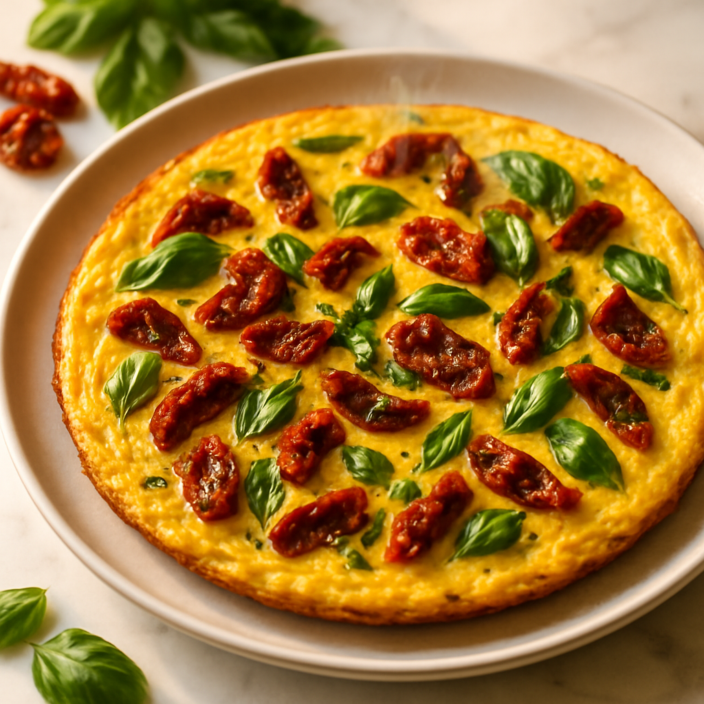 Sun-Dried Tomato and Basil Frittata