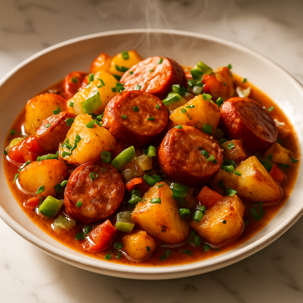 Swamp Potatoes and Sausage
