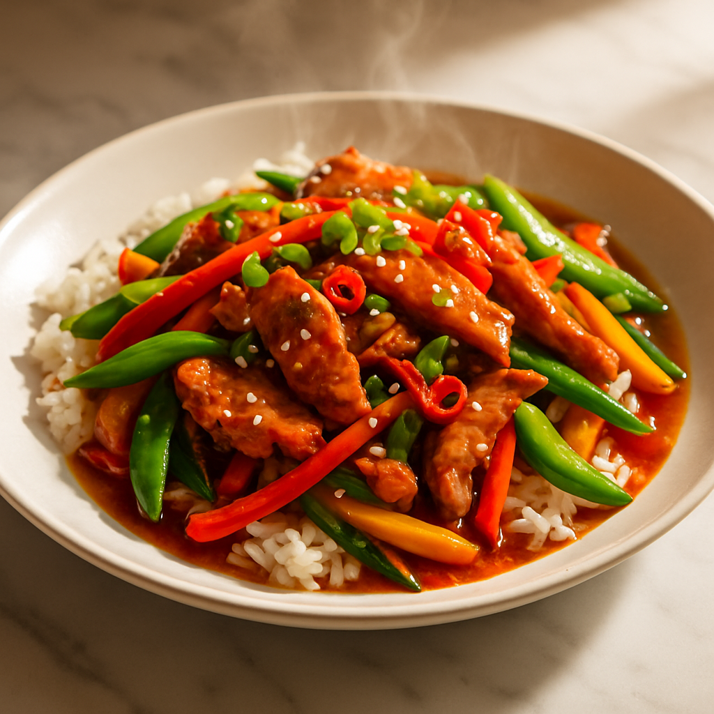 Sweet Chili Pork Stir Fry