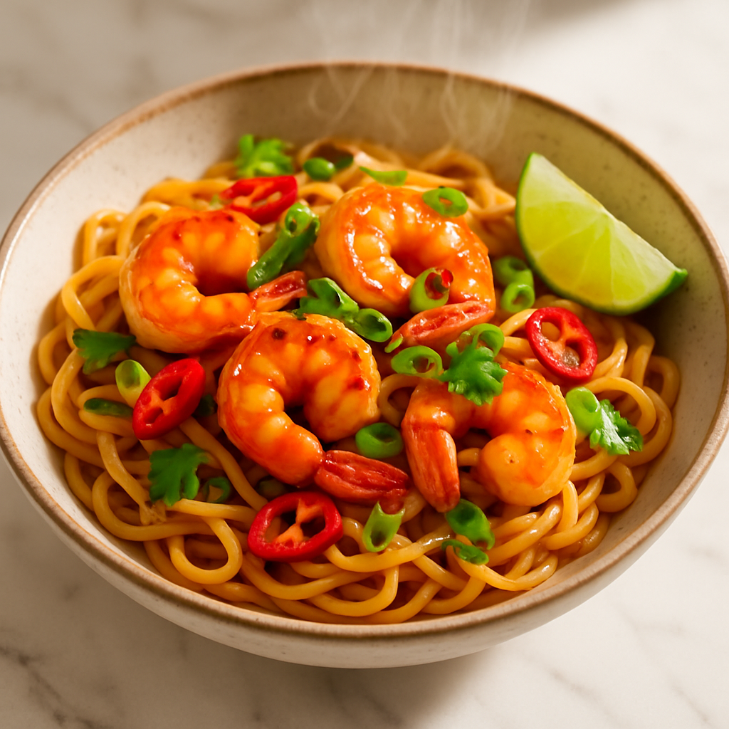 Sweet Chili Shrimp Noodles