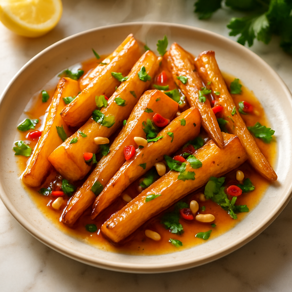 Sweet Glazed Parsnips
