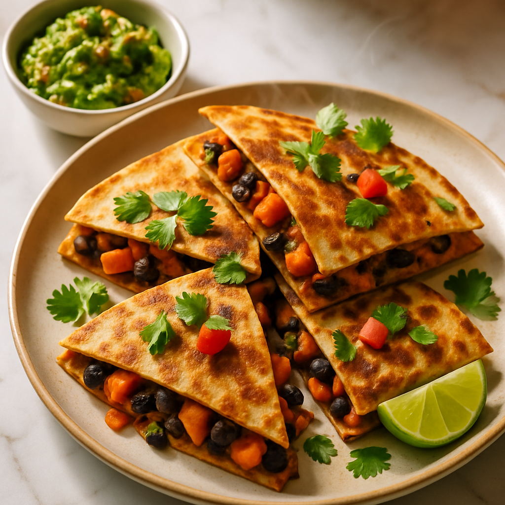 Sweet Potato and Black Bean Quesadillas