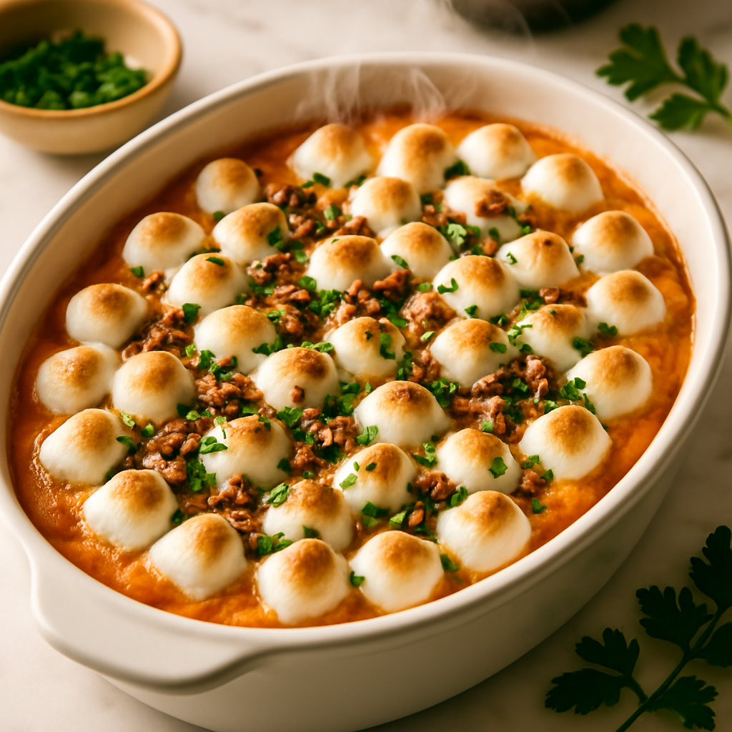 Sweet Potato Casserole with Marshmallows