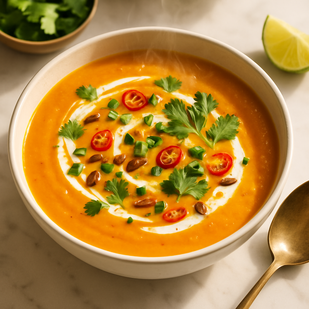 Sweet Potato Soup with Coconut Milk