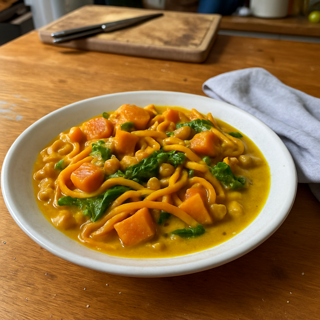 Sweet Potato Noodle Curry