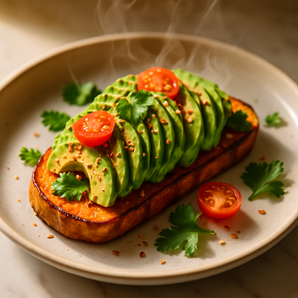 Sweet Potato Toast with Avocado