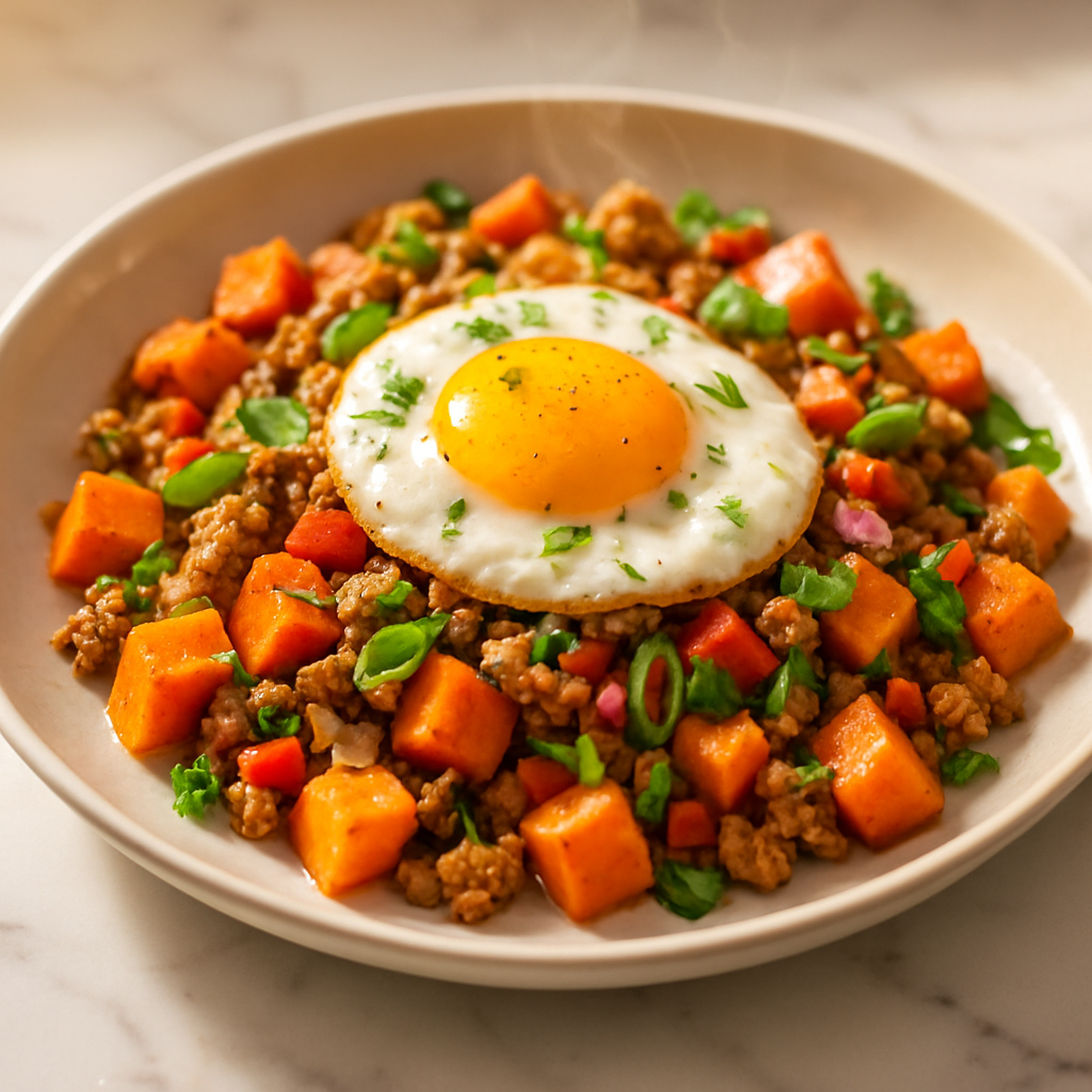 Sweet Potato Turkey Hash