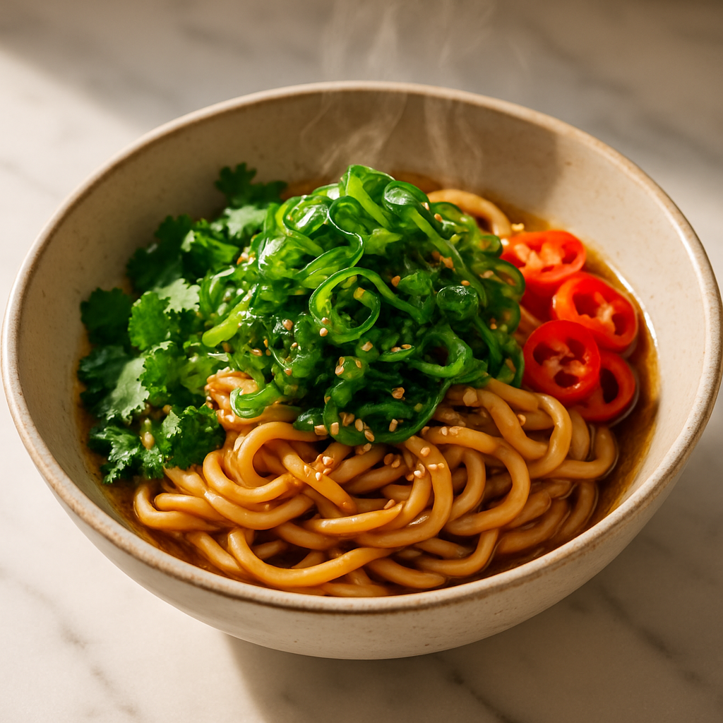 Taiwanese Sesame Noodles with Scallion Oil