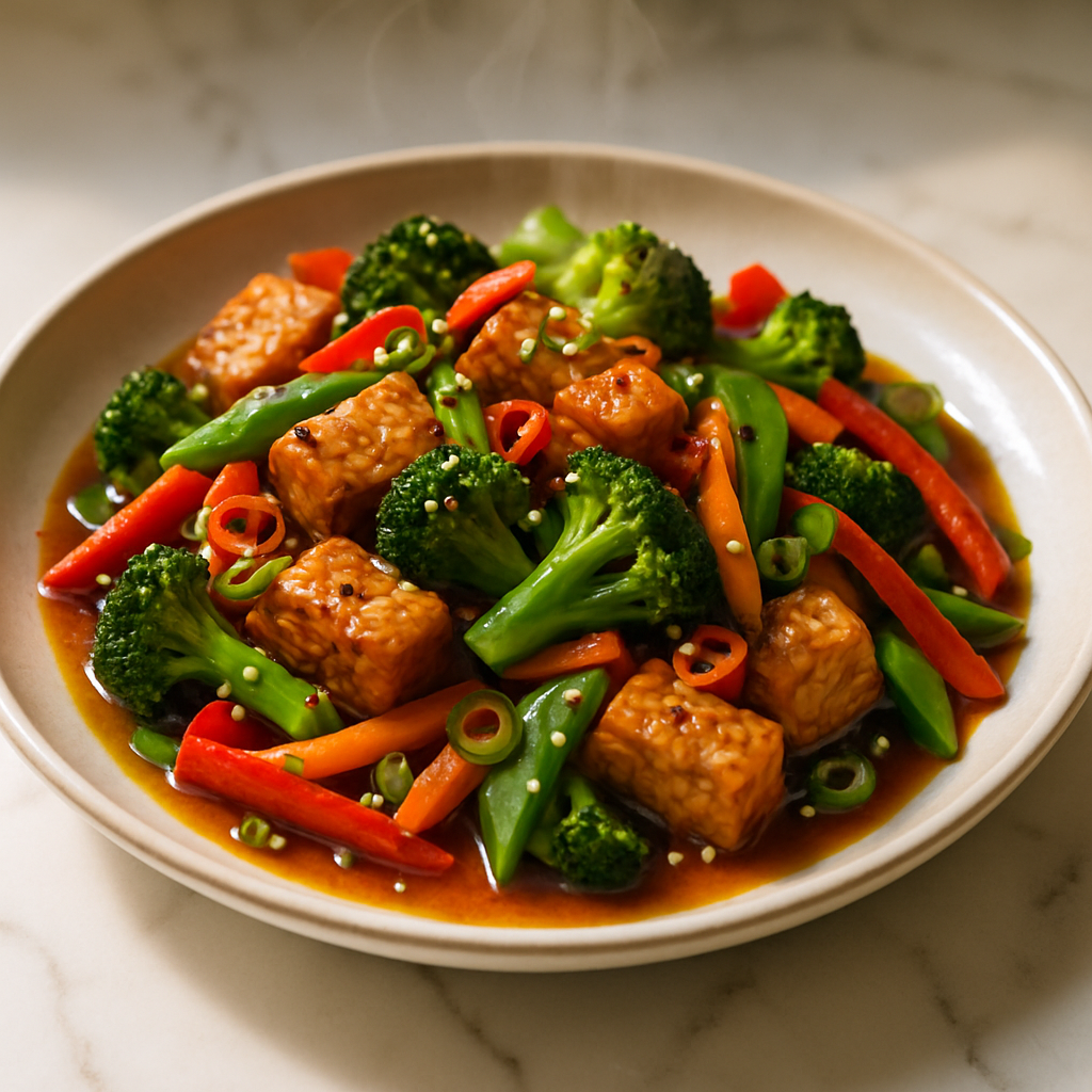 Tempeh and Vegetable Stir Fry