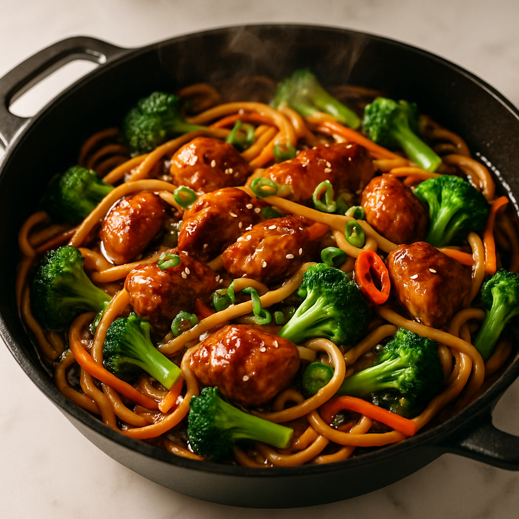 Teriyaki Chicken Noodle Skillet