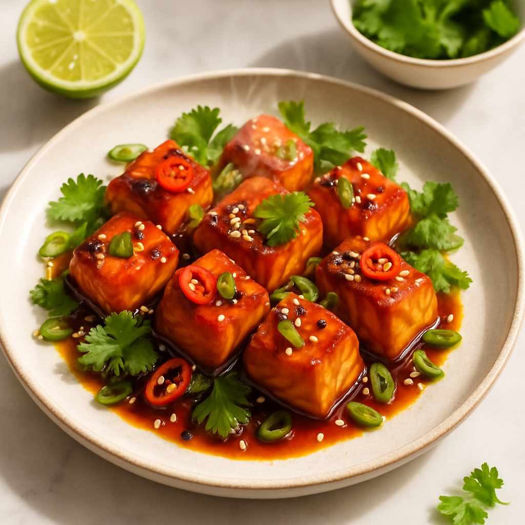 Teriyaki Salmon Bites