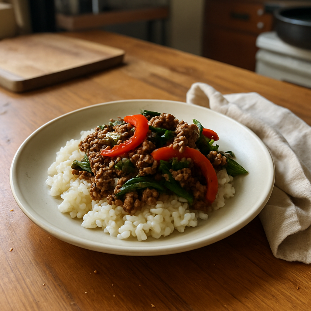 The Quick and Flavorful Thai Basil Beef Bowl That Will Ignite Your Senses