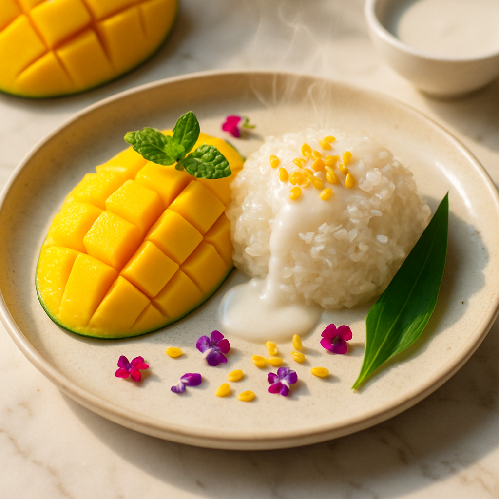 Thai Mango Sticky Rice Dessert