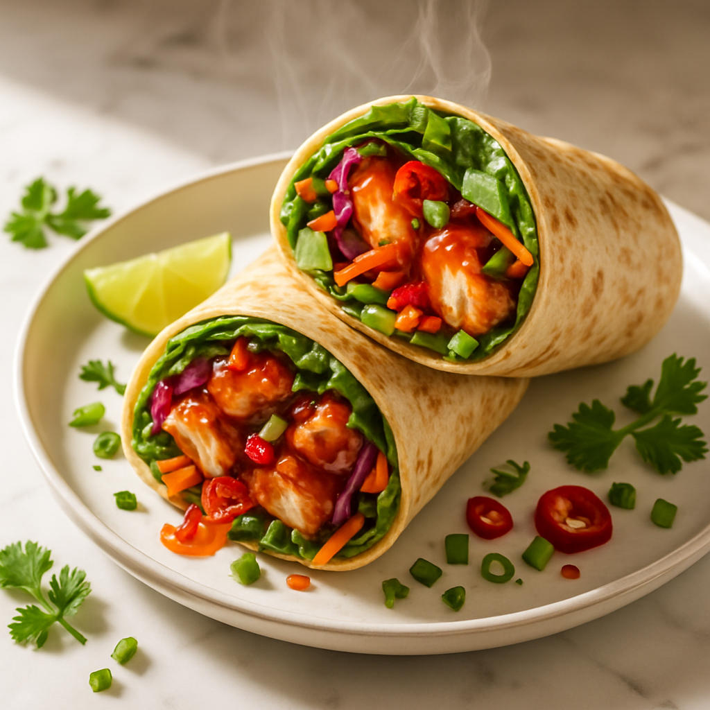 Thai Sweet Chili Chicken Wrap
