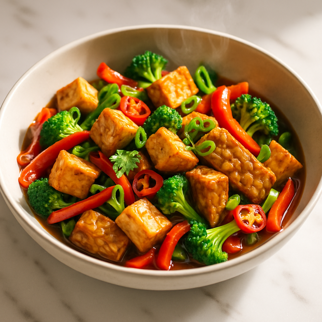 Tofu and Tempeh Stir Fry