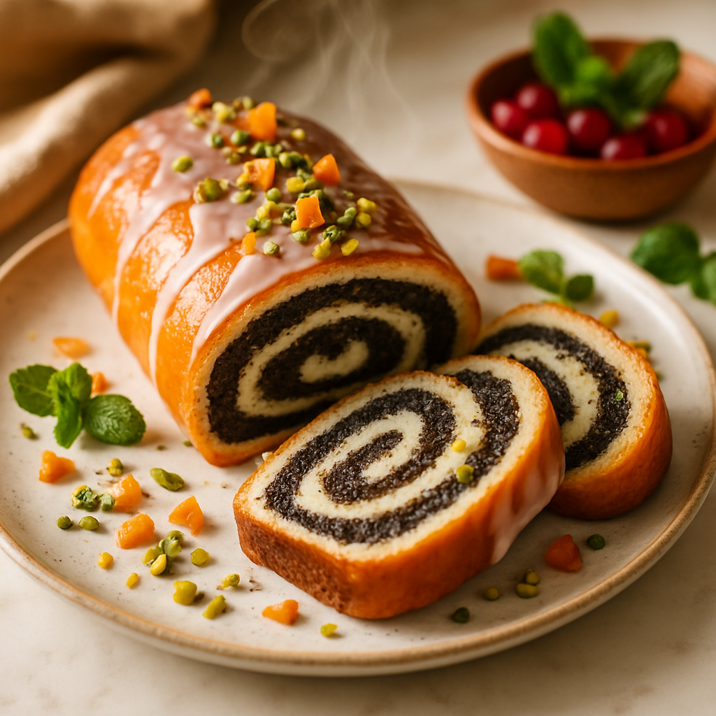 Traditional Polish Poppy Seed Roll Makowiec