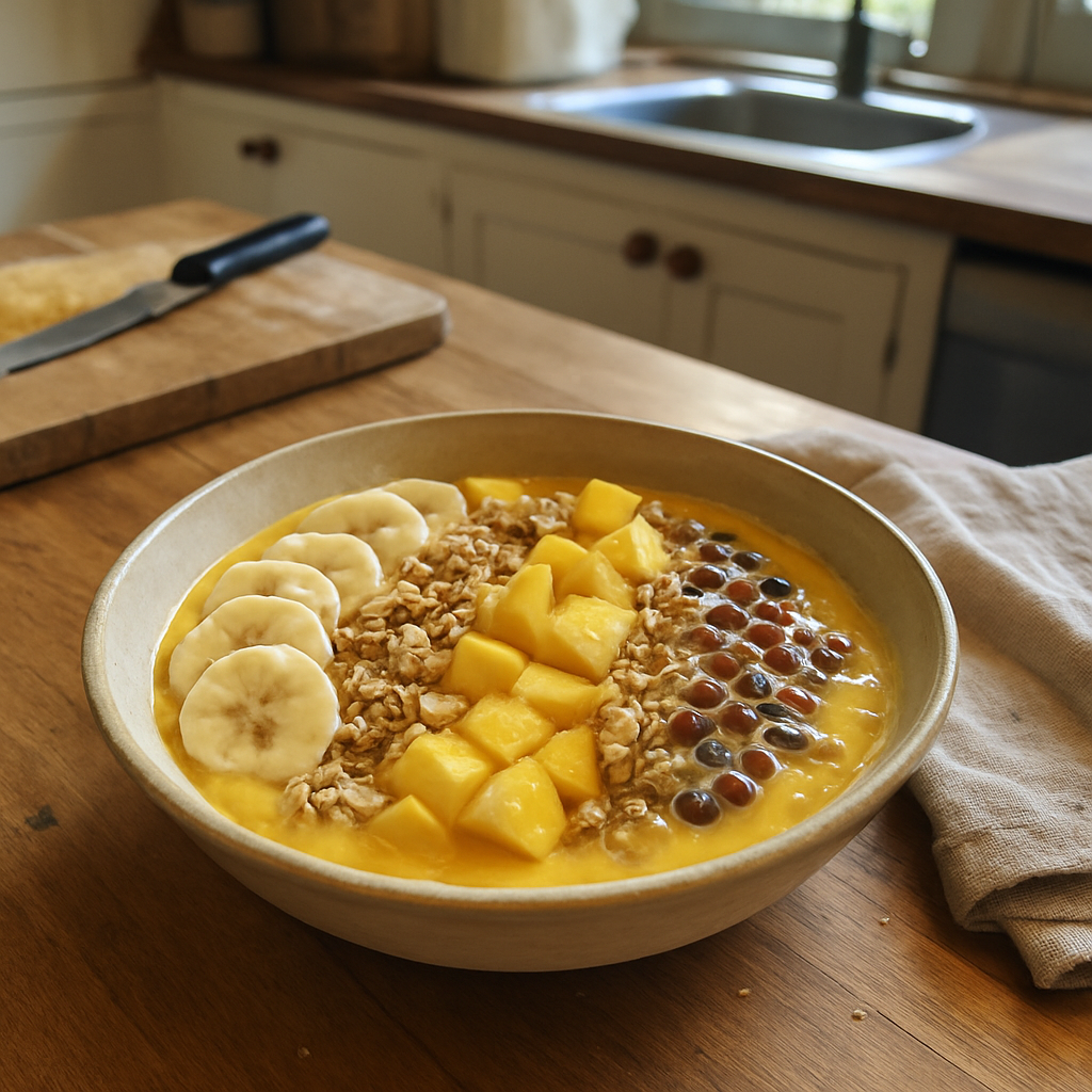 Wake Up to This Energizing Tropical Smoothie Bowl That Will Change Your Mornings