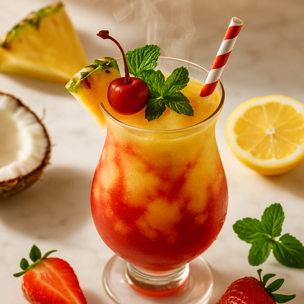 Tropical Lava Flow Mocktail
