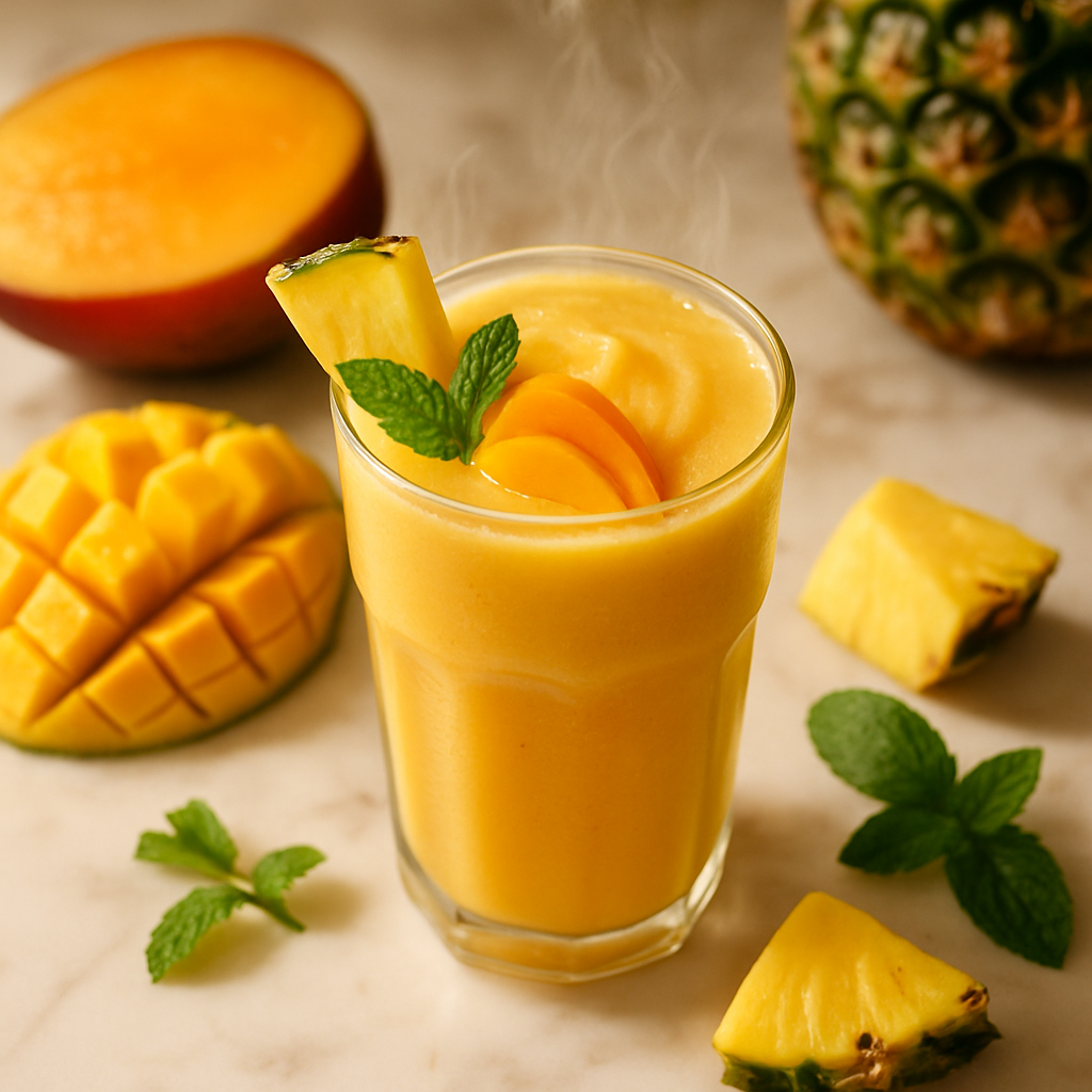 Tropical Mango Pineapple Smoothie
