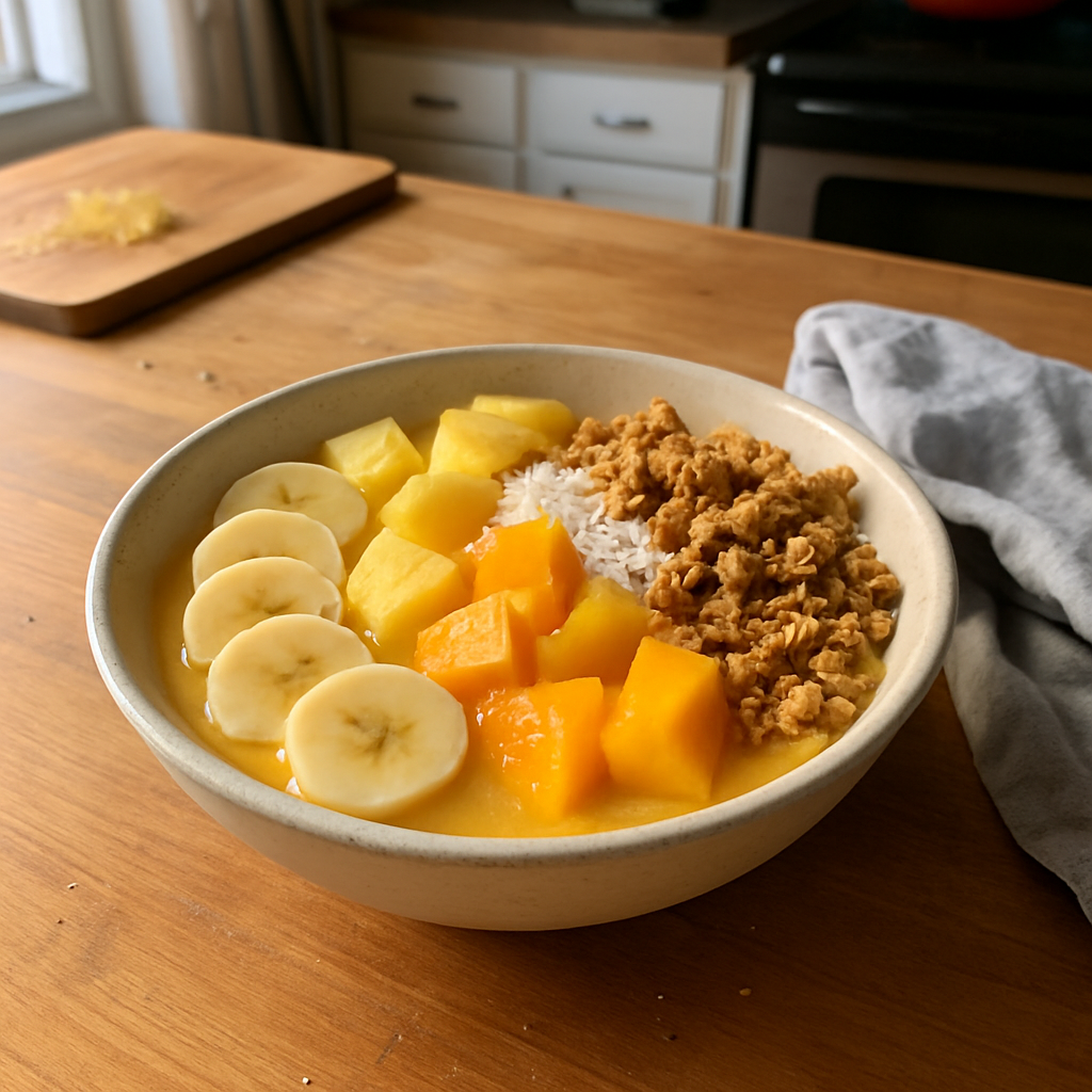 The Bright & Tasty Tropical Smoothie Bowl That Will Boost Your Mood