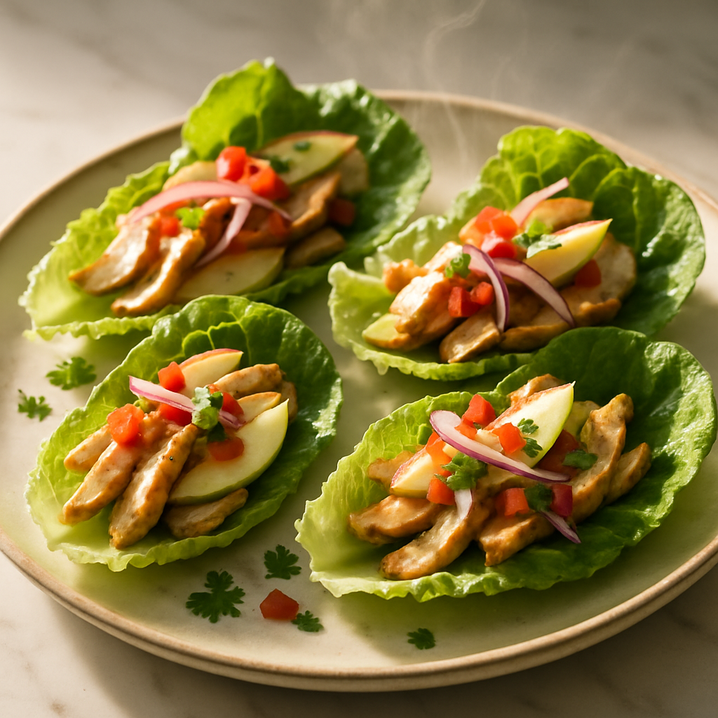 Turkey and Apple Lettuce Wraps