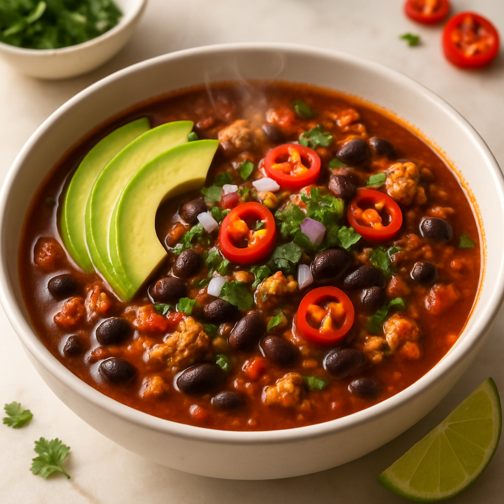 Turkey and Black Bean Chili