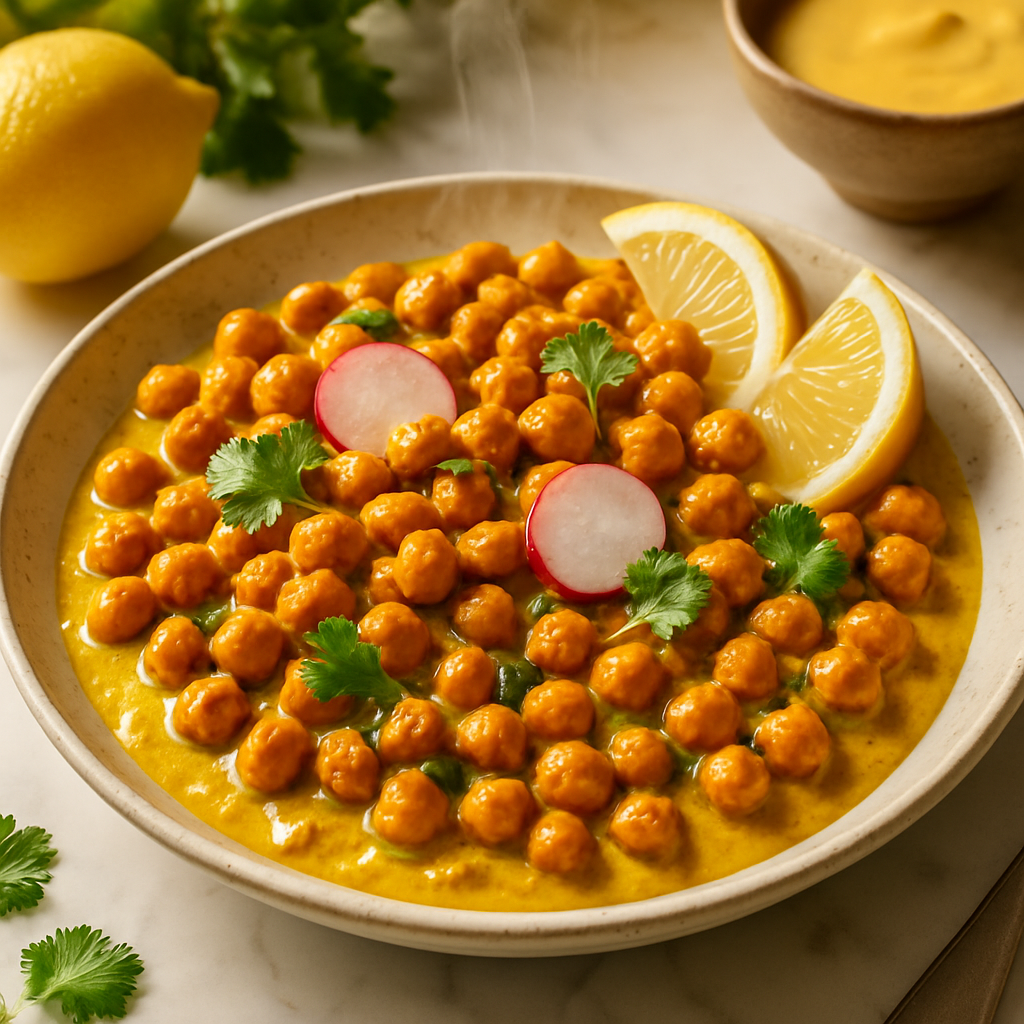 Turmeric Tahini Roasted Chickpeas
