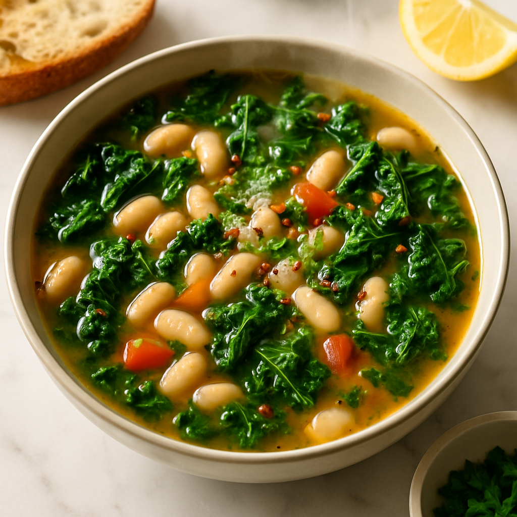 Tuscan White Bean Kale Soup