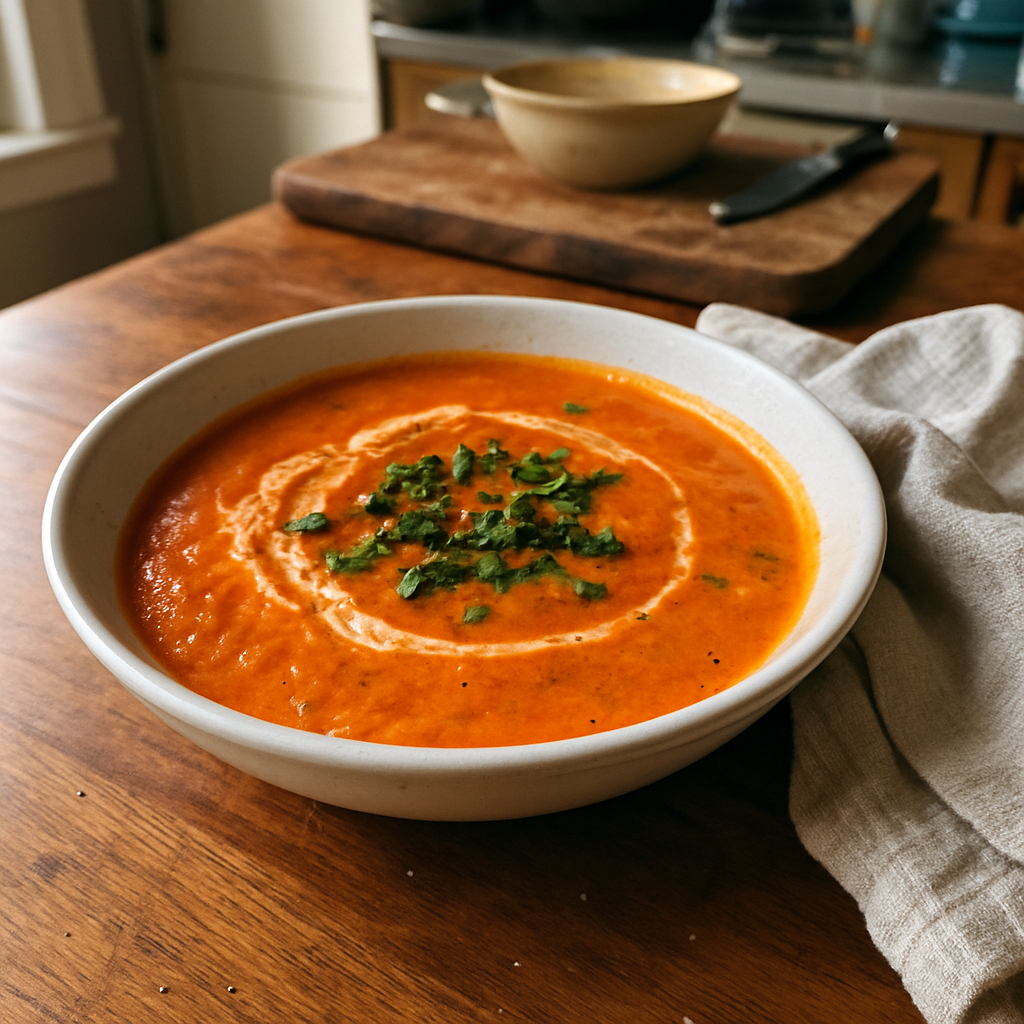 The Ultimate Creamy Tomato Basil Soup That Will Warm Your Soul