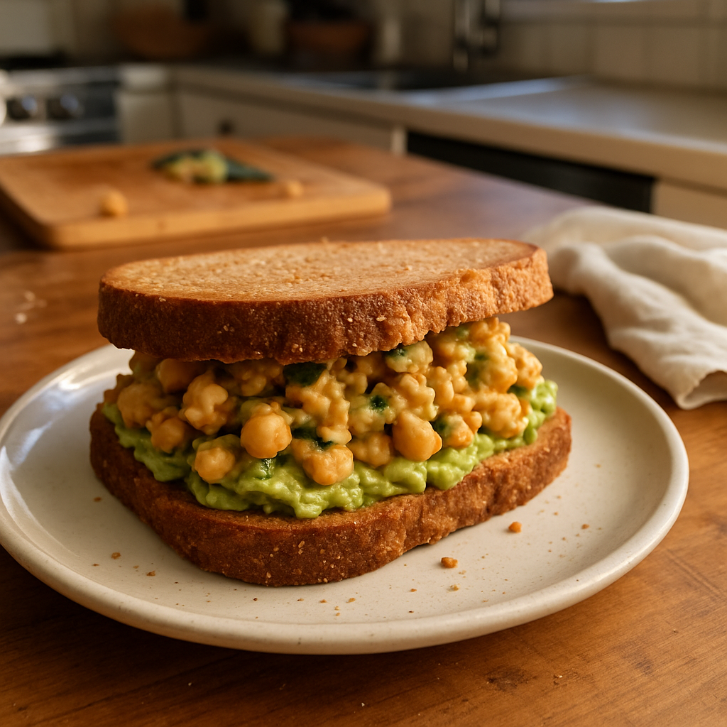 The Ultimate Crunchy Chickpea Avocado Sandwich That’s Bursting With Flavor