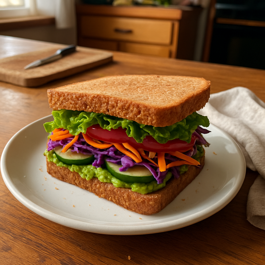The Ultimate Crunchy Rainbow Veggie Sandwich You Didnt Know You Needed