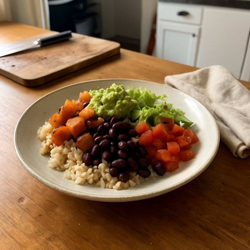The Ultimate Protein-Packed Sweet Potato and Black Bean Burrito Bowl