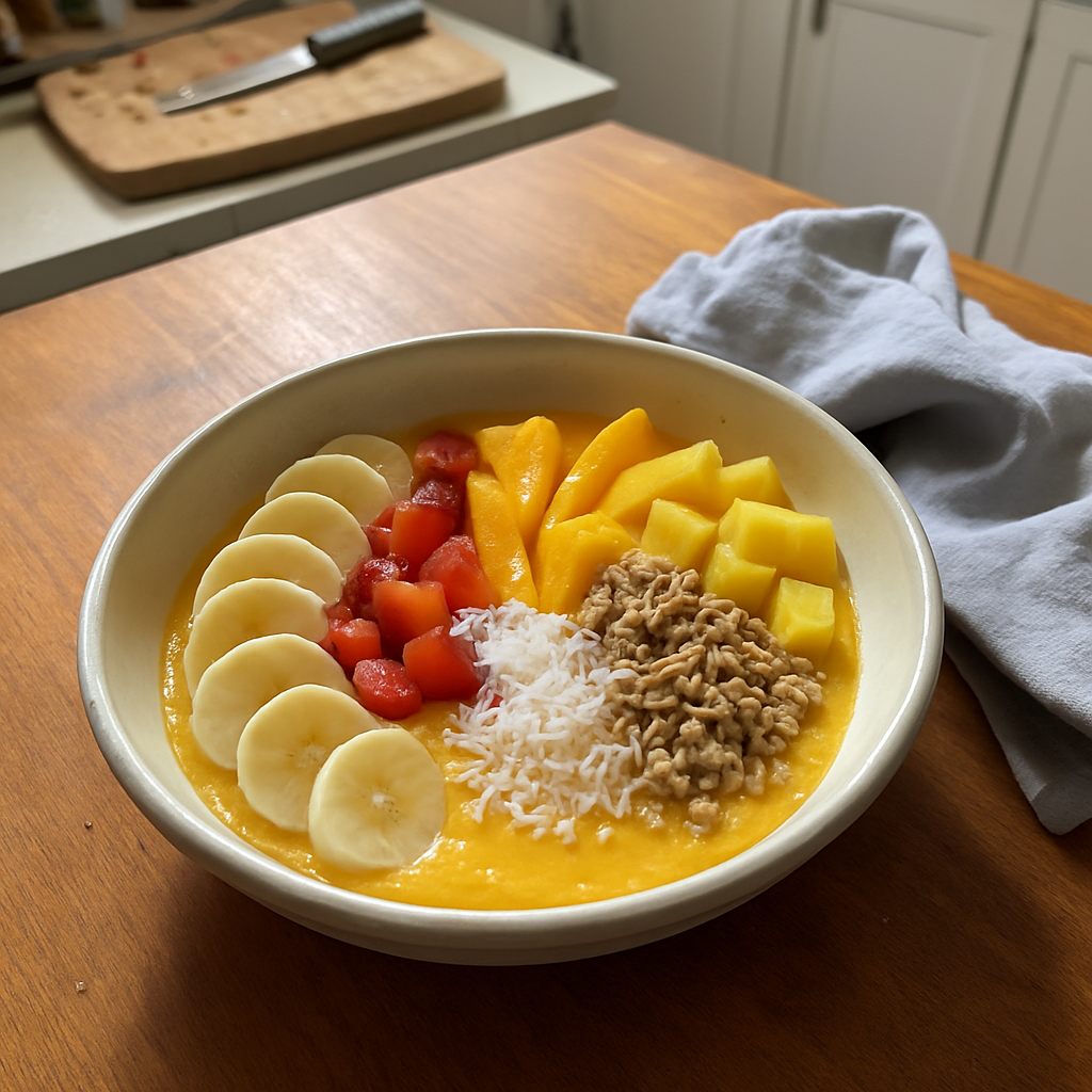 The Ultimate Tropical Sunrise Smoothie Bowl That Will Brighten Your Day