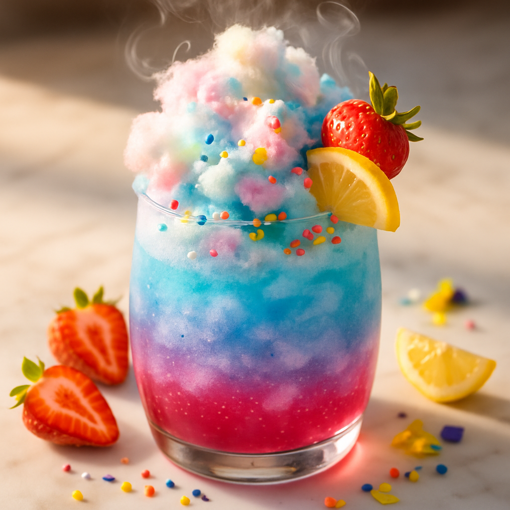 Unicorn Cotton Candy Soda