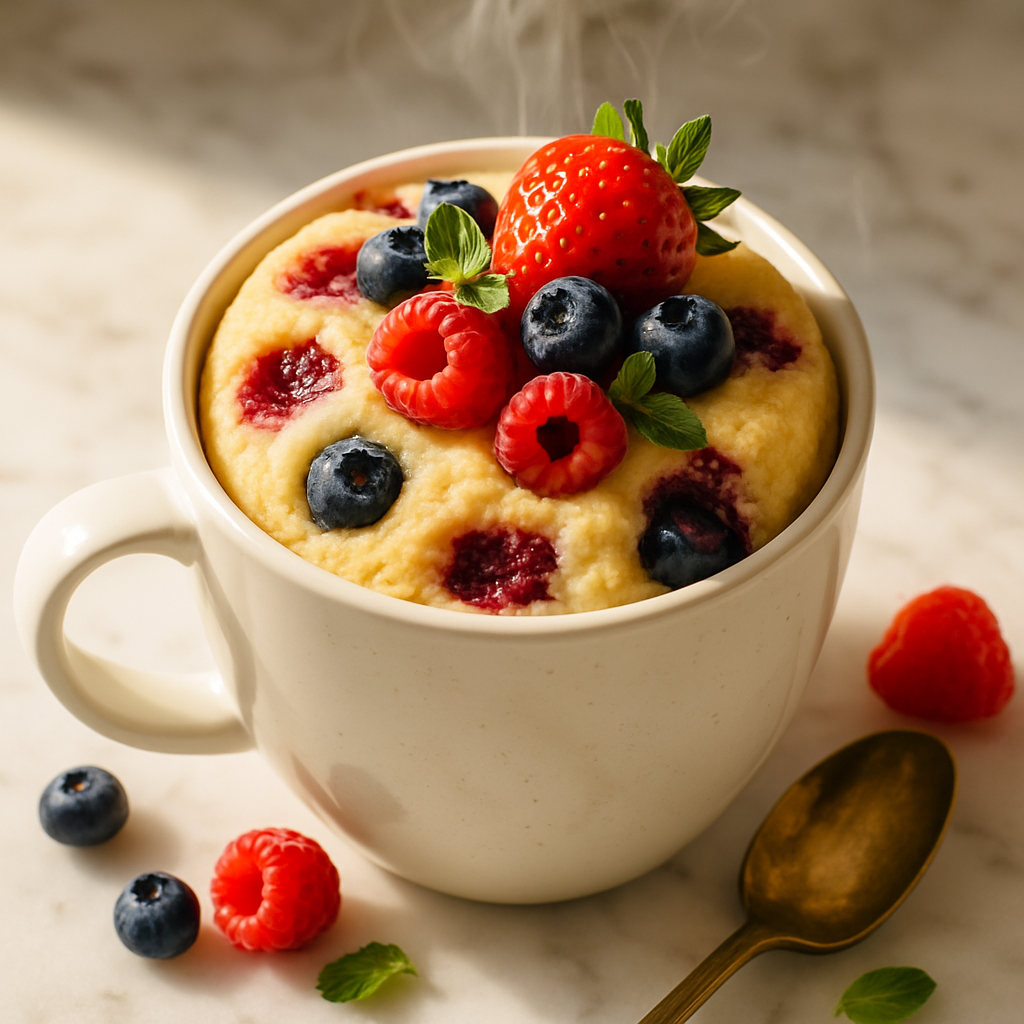 Vanilla Berry Mug Cake