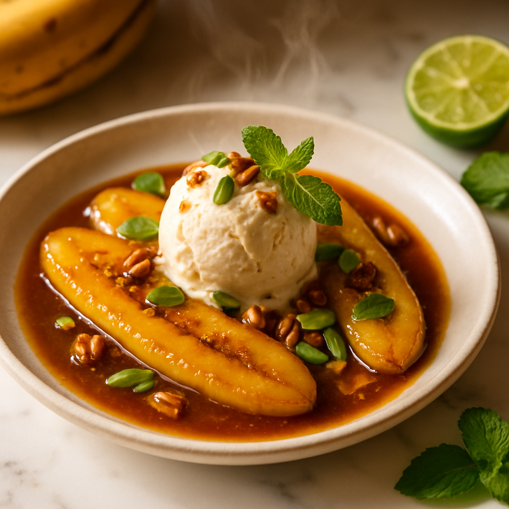 Vegan Banana Foster