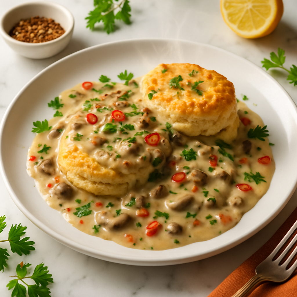 Vegan Biscuits and Gravy